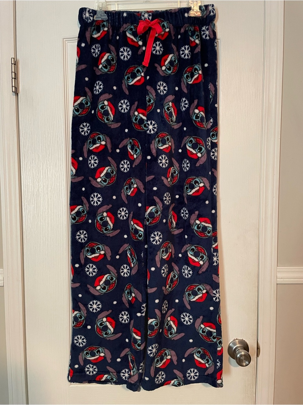 Disney Stitch Fuzzy Pajama Sleep Pants Size Small (4-6)